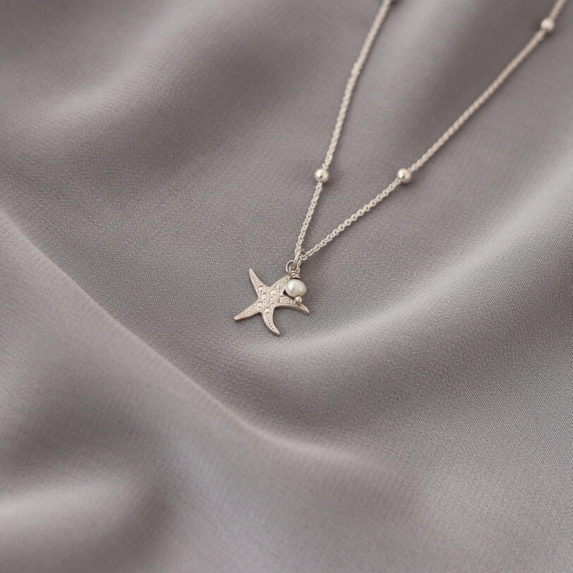 estrella de mar joyeria collar plata alfonso sanchez