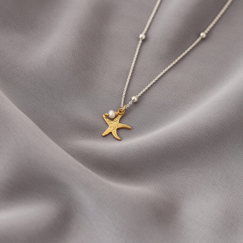 estrella de mar joyeria collar plata alfonso sanchez oro